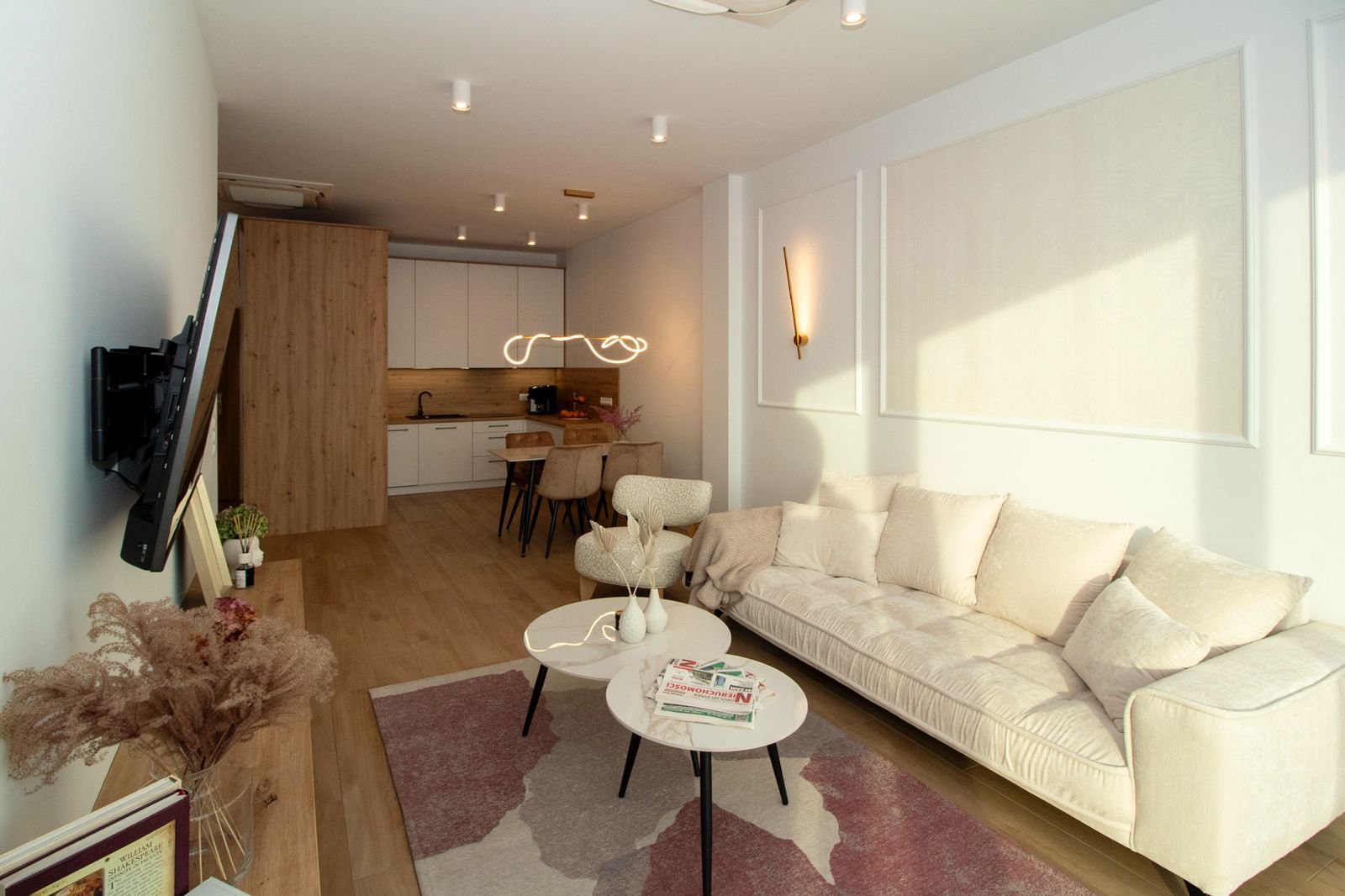 Modern apartments with terraces and greenery