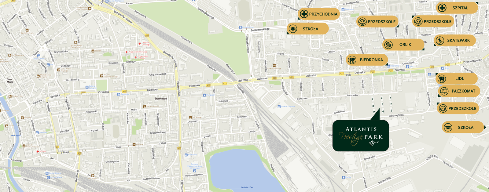 Modern apartments at Atlantis Prestige Park